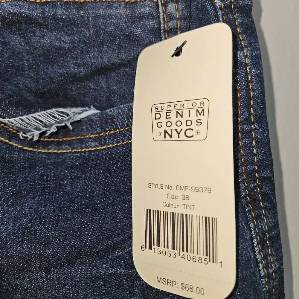 Cultura Premium Men's Skinny Fit Natural Flex Comfort Stretch Jeans Size 36 x 32 - Picture 5 of 8